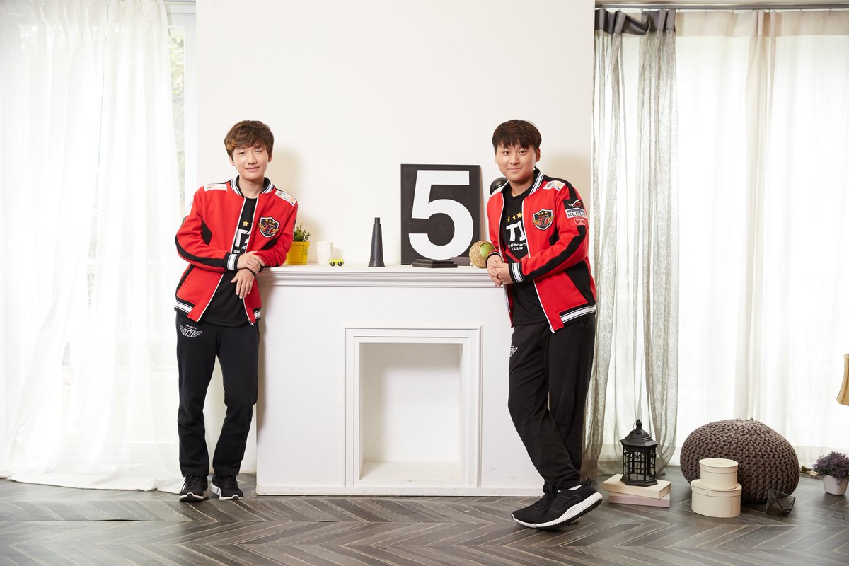 打野選手Peanut與替補打野選手Blank。 圖：翻攝自SK telecom T1‏ 官方推特