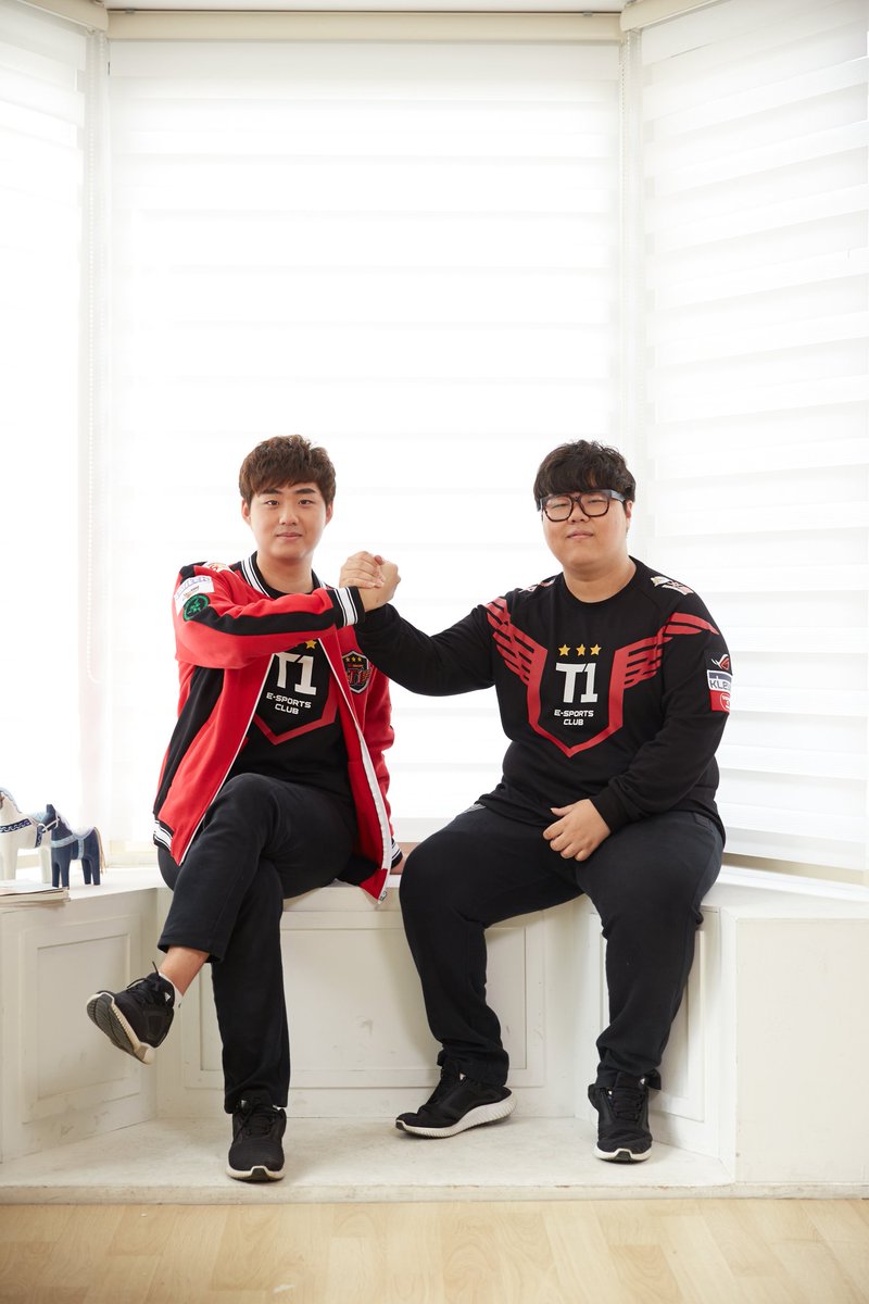 下路搭檔：AD Bang與輔助Wolf。 圖：翻攝自SK telecom T1‏ 官方推特