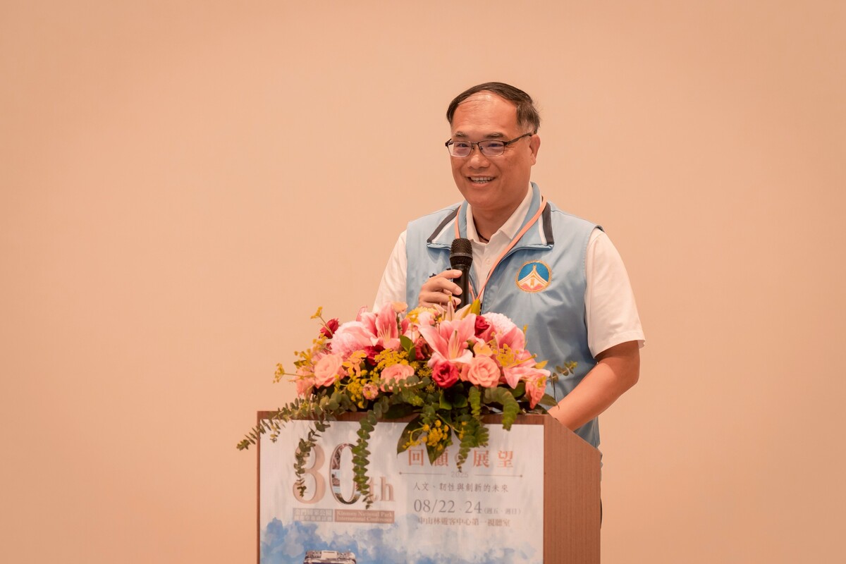 金門縣政府李文良副縣長致詞。 圖：國家公園署提供