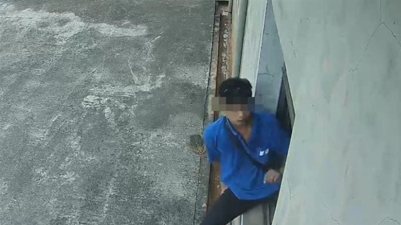 宜蘭民眾將黃姓慣竊照片PO上臉書社團，竟引來本人回覆。 圖：警方提供