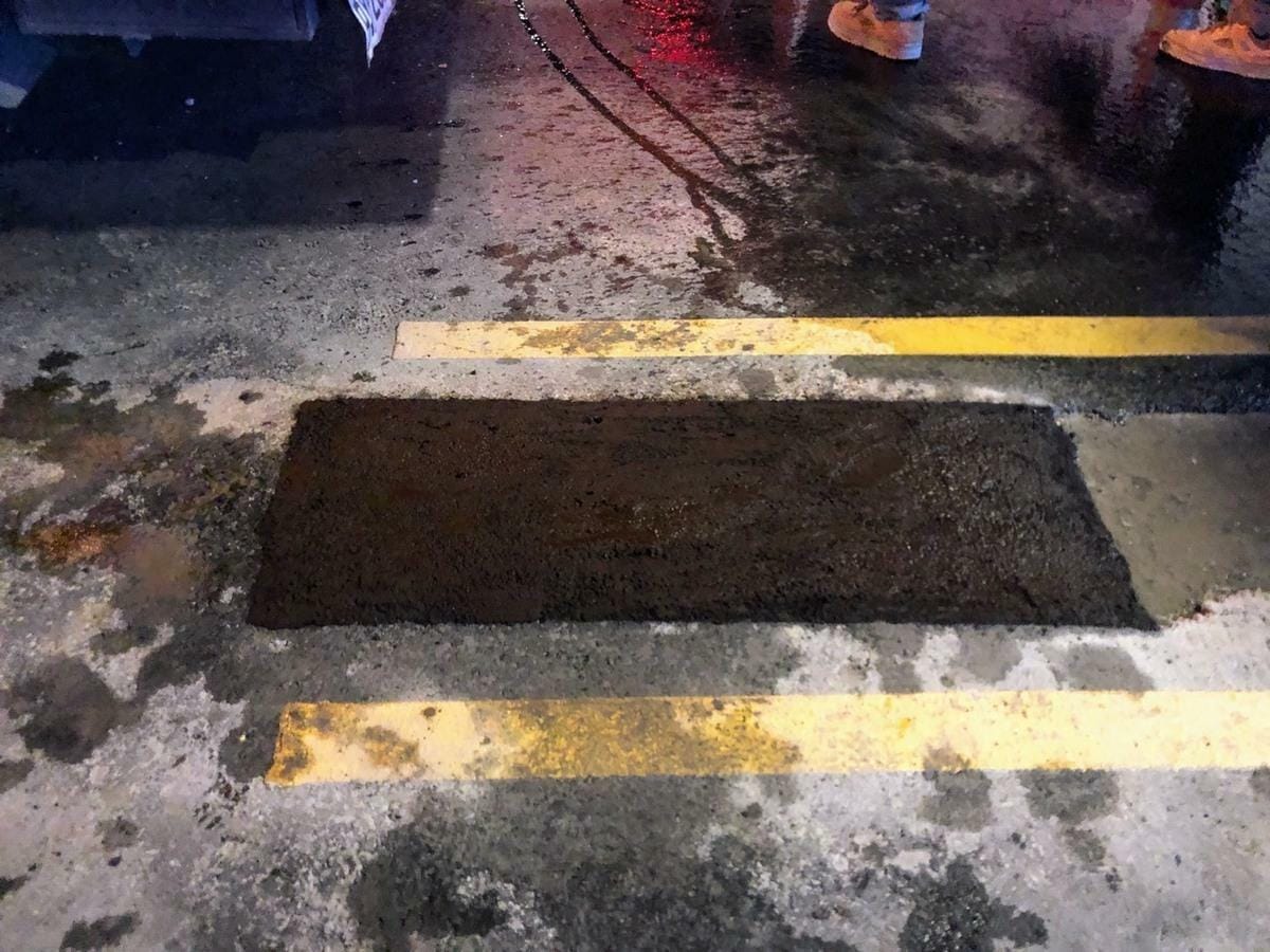 北市府已連夜拆除庇護島。 圖：楊植斗議員辦公室 / 提供
