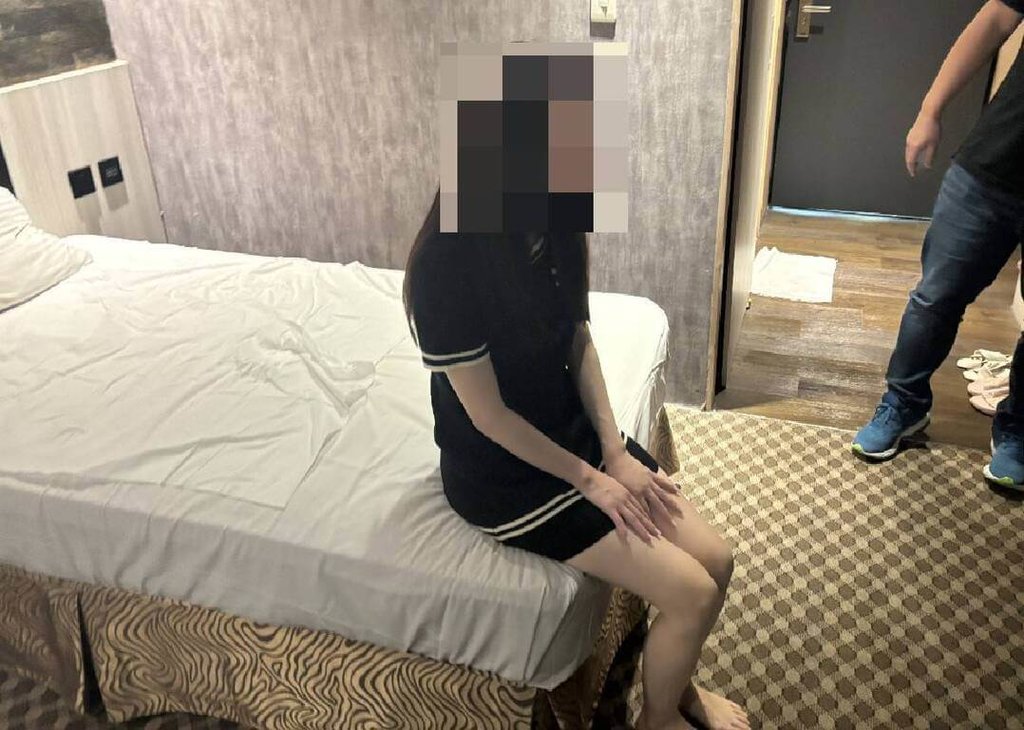 台中市警察局第6分局27日宣布查獲以觀光名義來台從事性交易的應召女子，除泰籍外，還有日籍女子，更有1人號稱是「現役AV女優」。（民眾提供）中央社記者郝雪卿傳真  114年8月27日