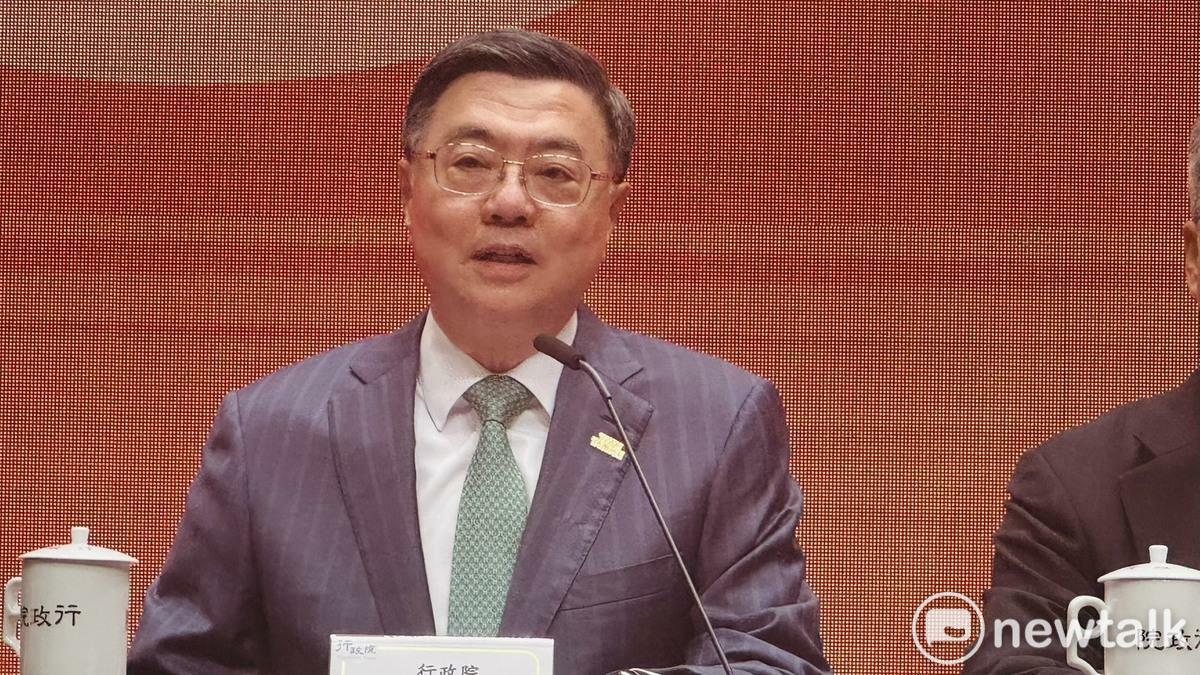 行政院長卓榮泰主持「行動創新AI內閣2.0發布記者會」。 圖：謝莉慧／攝