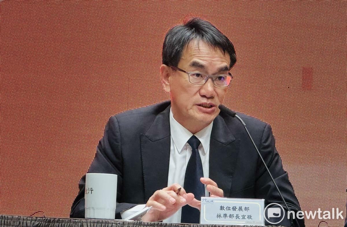 即將接任數發部長的數發部次長林宜敬今（28）天強調，依規定，各級政府機關希望使用中國廠牌的資通訊產品，必須經過資安長核准並函報數發部同意才可以，但截至昨天為止，都沒收到北市府的申請。 圖：謝莉慧/攝