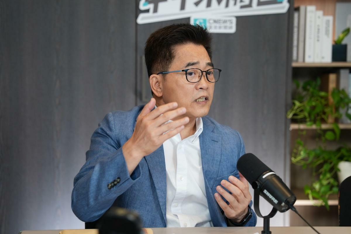 國民黨秘書長黃健庭接受專訪。 圖：《CNEWS匯流新聞網》/提供
