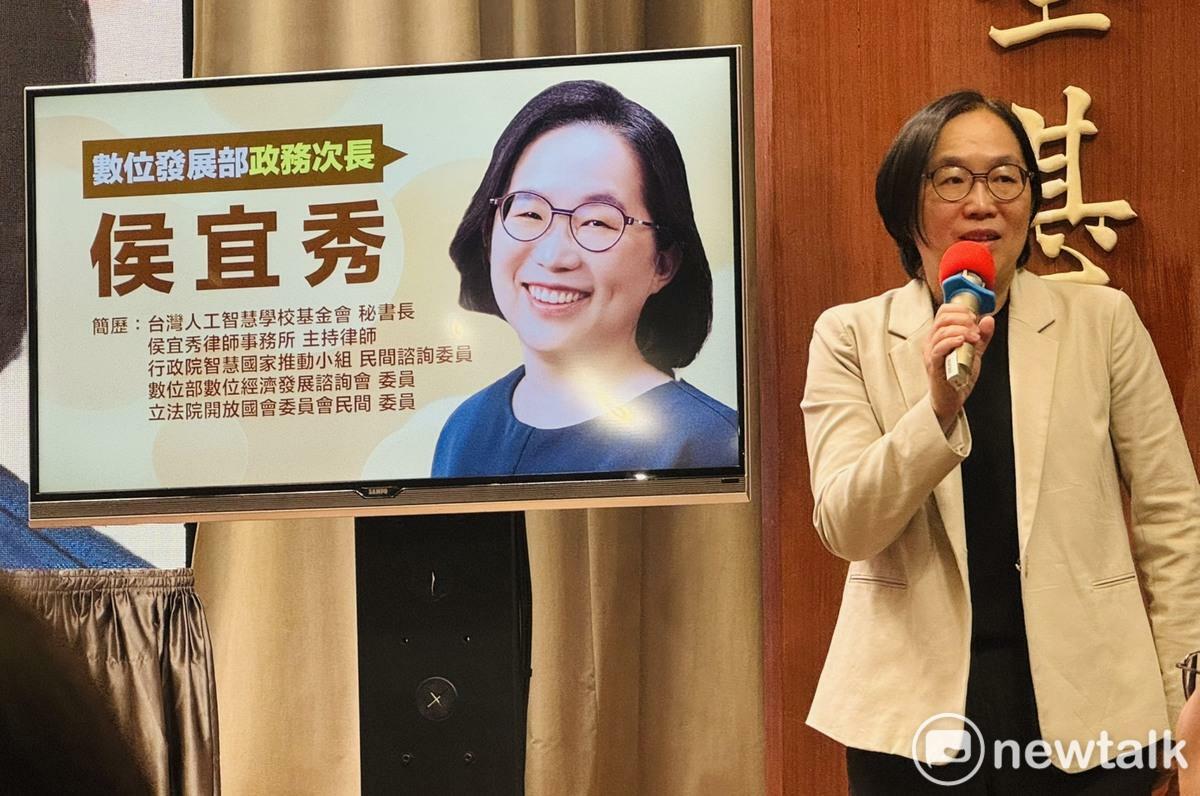 準數發部政務次長侯宜秀。 圖：謝莉慧/攝