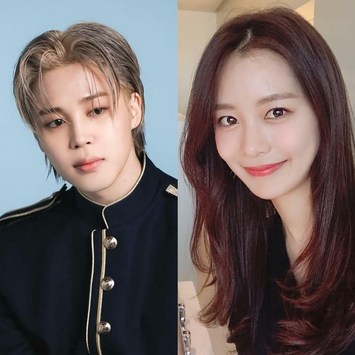JIMIN(左)承認過去確實和宋多恩交往過，但現在已經分手。 圖：翻攝自JIMIN、宋多恩IG
