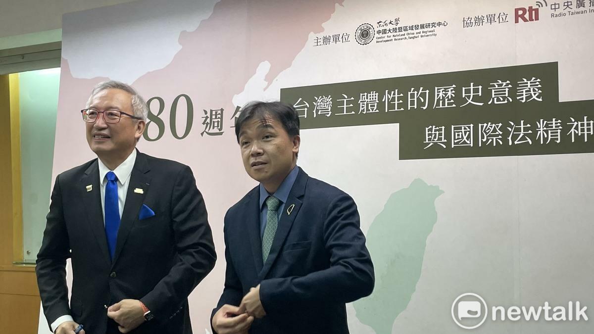 外交部次長吳志中（左）、陸委會副主委沈有忠（右） 圖：高逸帆／攝