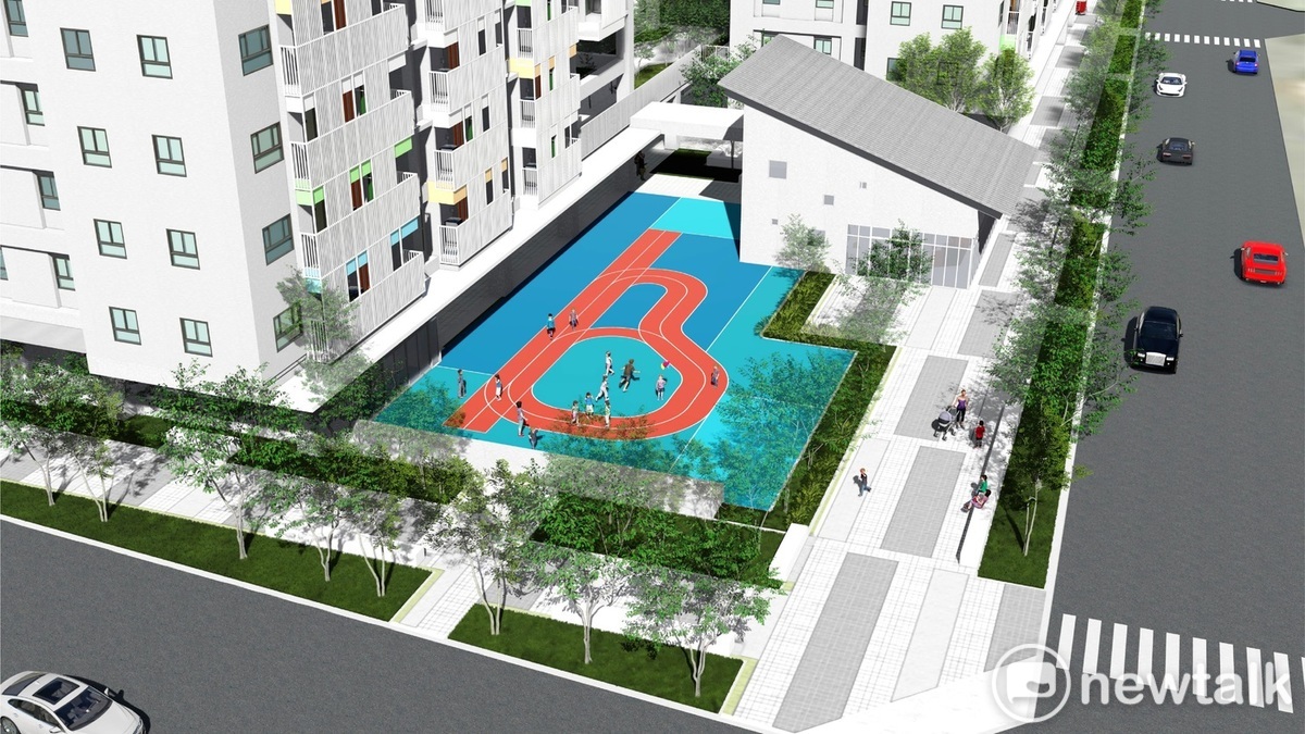位於台南市東區「新都安居A」社會住宅，國家住宅及都市更新中心已公告將於9月15日開放受理申租，總計605戶，其中將包括121戶的婚育宅，提供給新婚及育有學齡前子女的家庭，讓青年安心成家。 圖：台南市政府提供