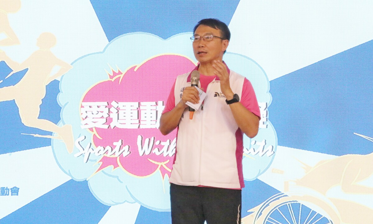 侯尊堯表示不分年齡、性別、族群、身體狀況都享有參與運動權利。 圖：高雄市運發局/提供