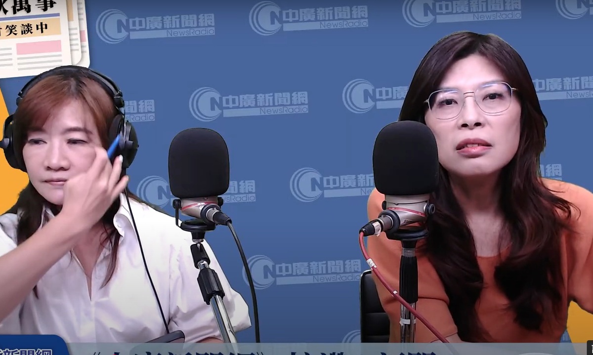 國民黨前立委鄭麗文接受廣播節目專訪。 圖：擷取自中廣《千秋萬事》Youtube