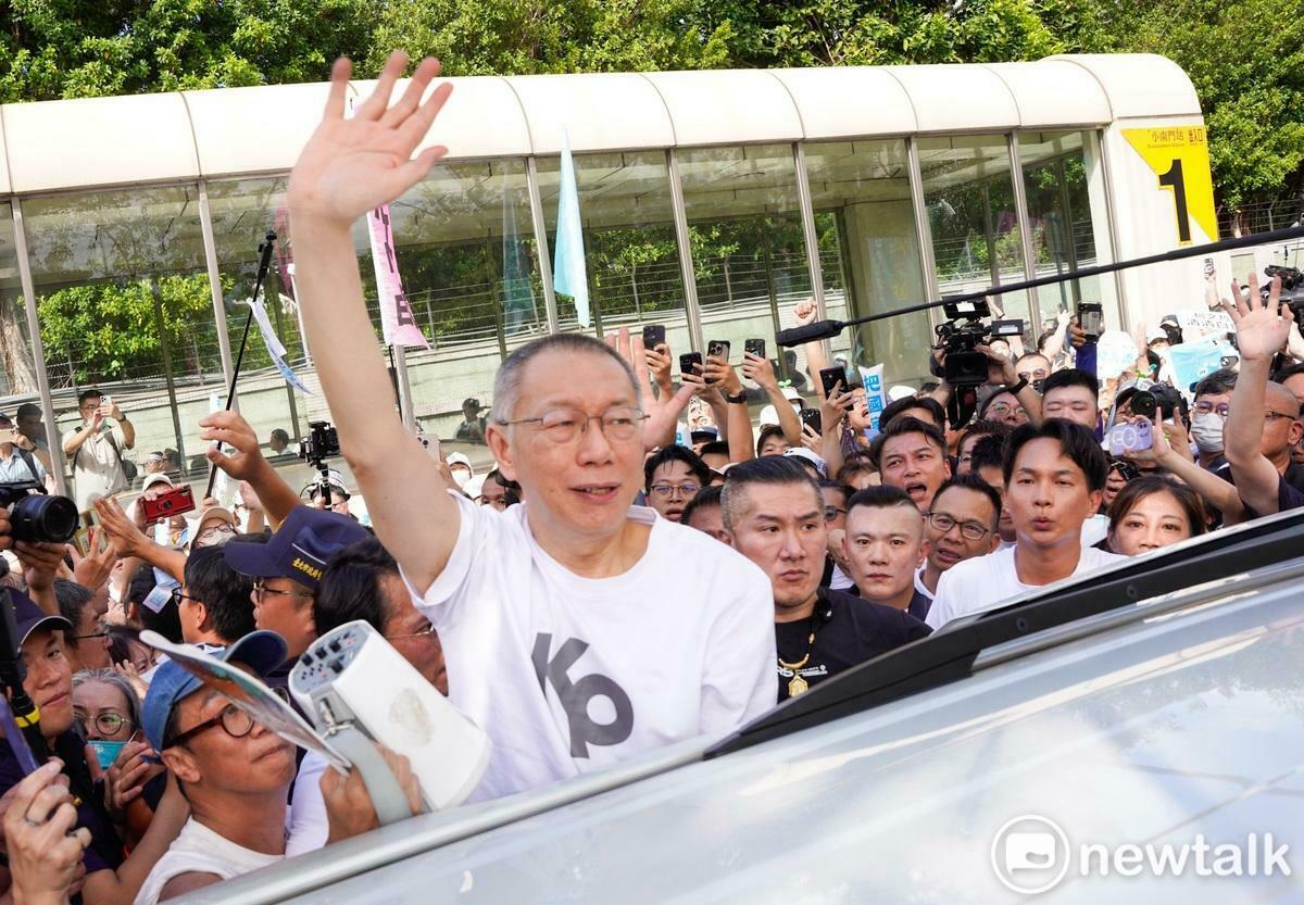 民眾黨前主席柯文哲遭羈押一年，7000萬元交保，重獲自由。 圖：張良一 / 攝（資料照片）