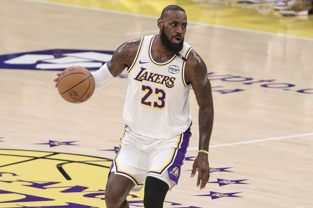 NBA洛杉磯湖人球星詹姆斯。（美聯社）