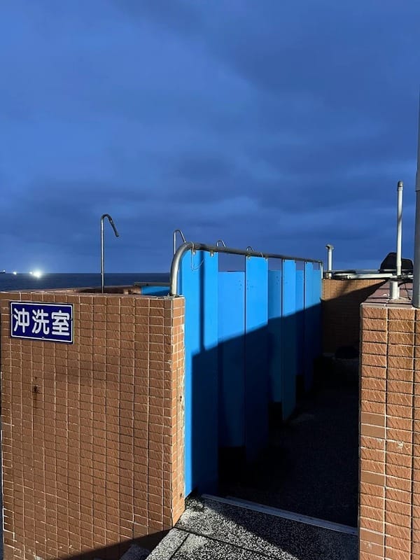 民眾PO文稱基隆海興泳池的沖洗室有隱私疑慮，甚至有空拍機飛過。 圖：翻攝自Google Map