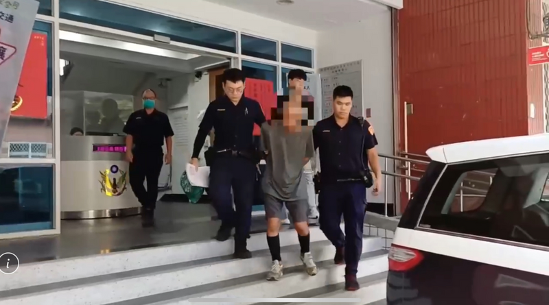 胡姓街友再度遭警方拘提到案，法院裁定羈押。 圖：警方提供