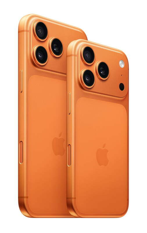 顏色方面，iPhone 17 Pro系列以「宇宙橙」最受歡迎，占比4成，其次為「藏藍」。 圖: 台灣大哥大/提供
