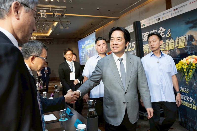 賴清德提國家安全韌性四個面向。 圖：總統府提供