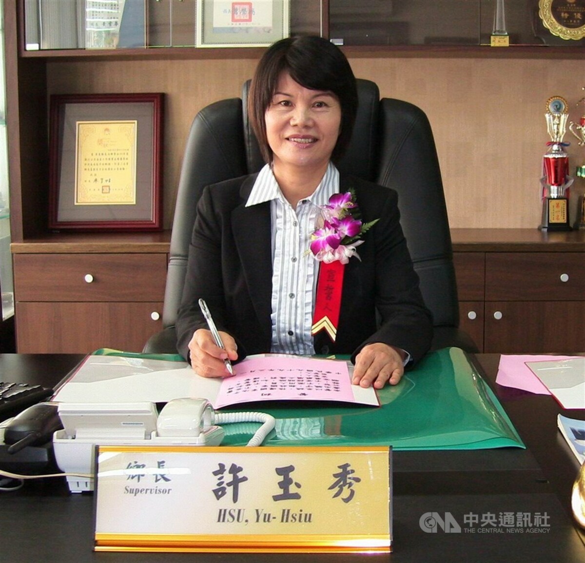 圖為屏東縣長治鄉前鄉長許玉秀。（中央社檔案照片）