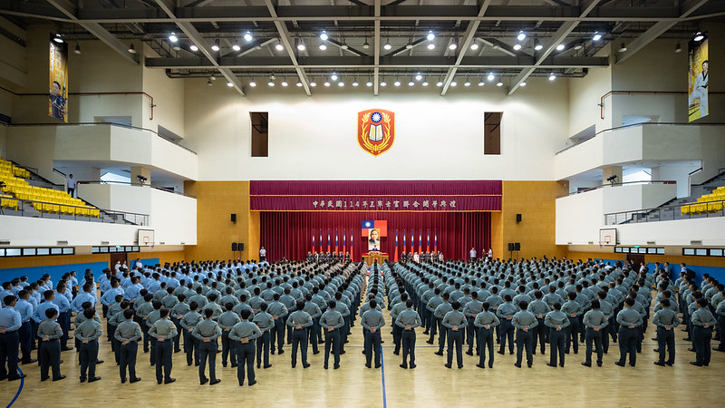 賴清德出席「114年三軍士官聯合開學典禮」。 圖：總統府提供