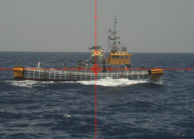 日本國防省裝備、技術與後勤廳（ATLA）宣布，日本海上自衛隊（JMSDF）成功進行艦載電磁軌道炮的海上試射。 圖：翻攝「X」@atla_kouhou_en