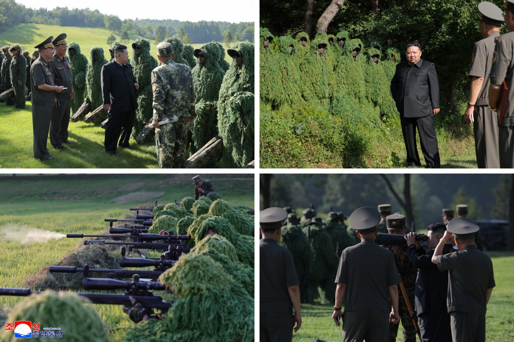 金正恩視察平壤第38訓練基地。 圖：翻攝自《朝中社》
