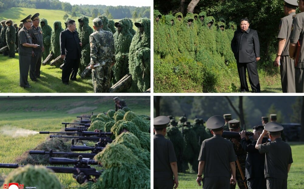 北韓狂秀「肌肉」 金正恩連續視察裝甲防禦、電子武器、狙擊訓練