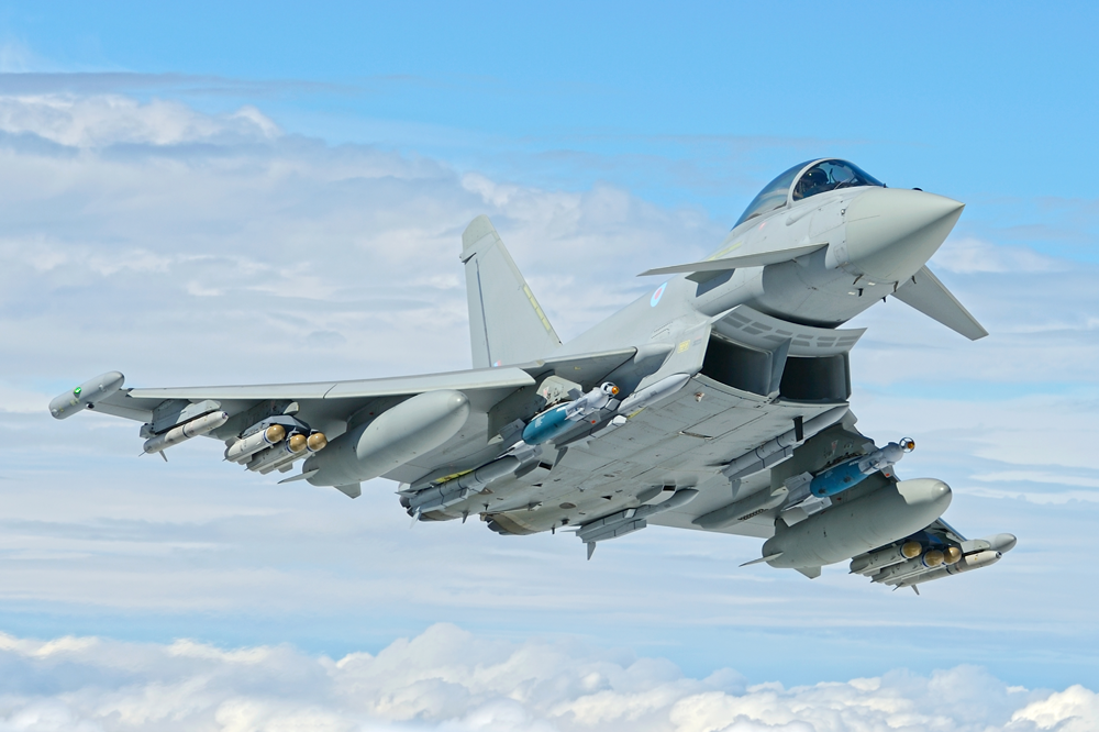 英國皇家空軍的颱風戰鬥機 圖：翻攝自英國皇家空軍官網