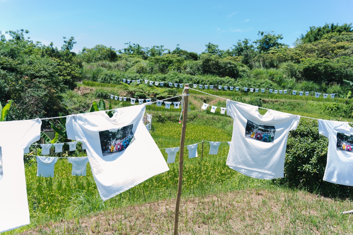 雞母嶺水梯田做為2025第五屆貢寮水T藝術節主展區，以藝術結合地景展現文化新風貌。 圖：農業部農村發展及水土保持署／提供