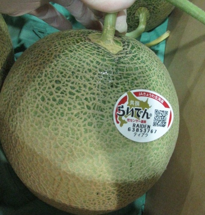 日本出口的「鮮蜜瓜」檢出農藥特安勃0.02 ppm，違反不得檢出的。規定 圖：衛福布食藥署／提供