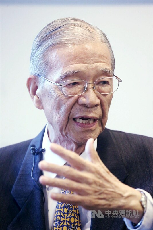 前國家安全會議秘書長、前外交部長丁懋時16日病逝，享耆壽99歲。（中央社檔案照片） 圖：中央社提供
