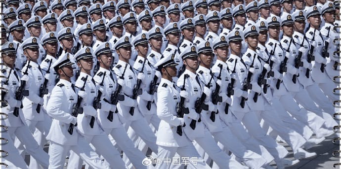 中國解放軍。圖為2025年93閱兵。 圖：翻攝「微博」@中國軍號
