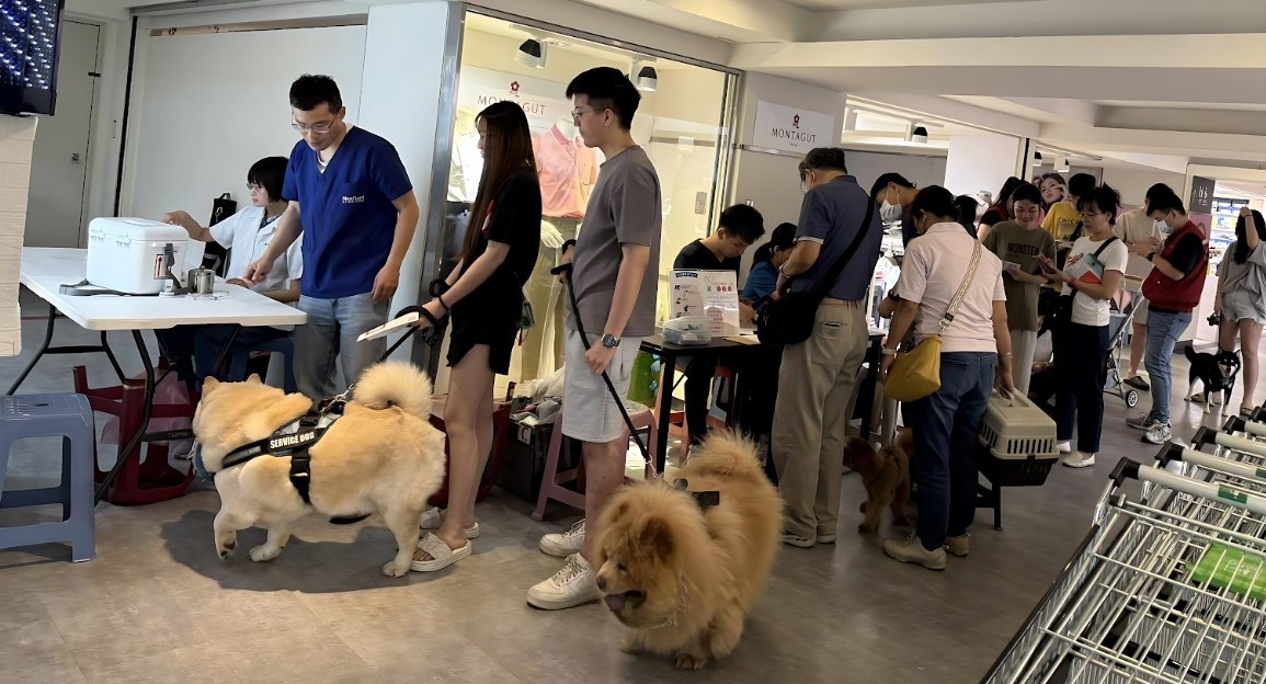 9月20日、28日在新店及深坑有免費接種狂犬病疫苗的活動。 圖：新北市動保處／提供