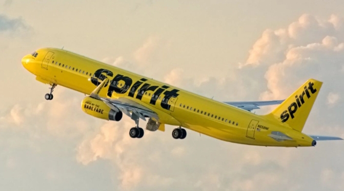 精神航空運營的空客A321飛機。 圖 : 翻攝自 航班追蹤網站FlightAware