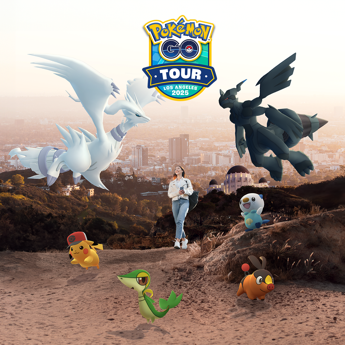 今年的「Pokémon GO Tour」活動期間出現傳說級寶可夢「闇黑酋雷姆」與「焰白酋雷姆」。 圖：取自「Pokémon GO Tour: Unova – Global」活動官網