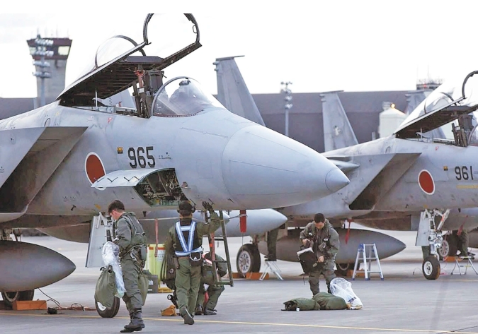 日本自衛隊J-15 (  F-15J ) 戰鬥機。  圖 : 翻攝自環球網