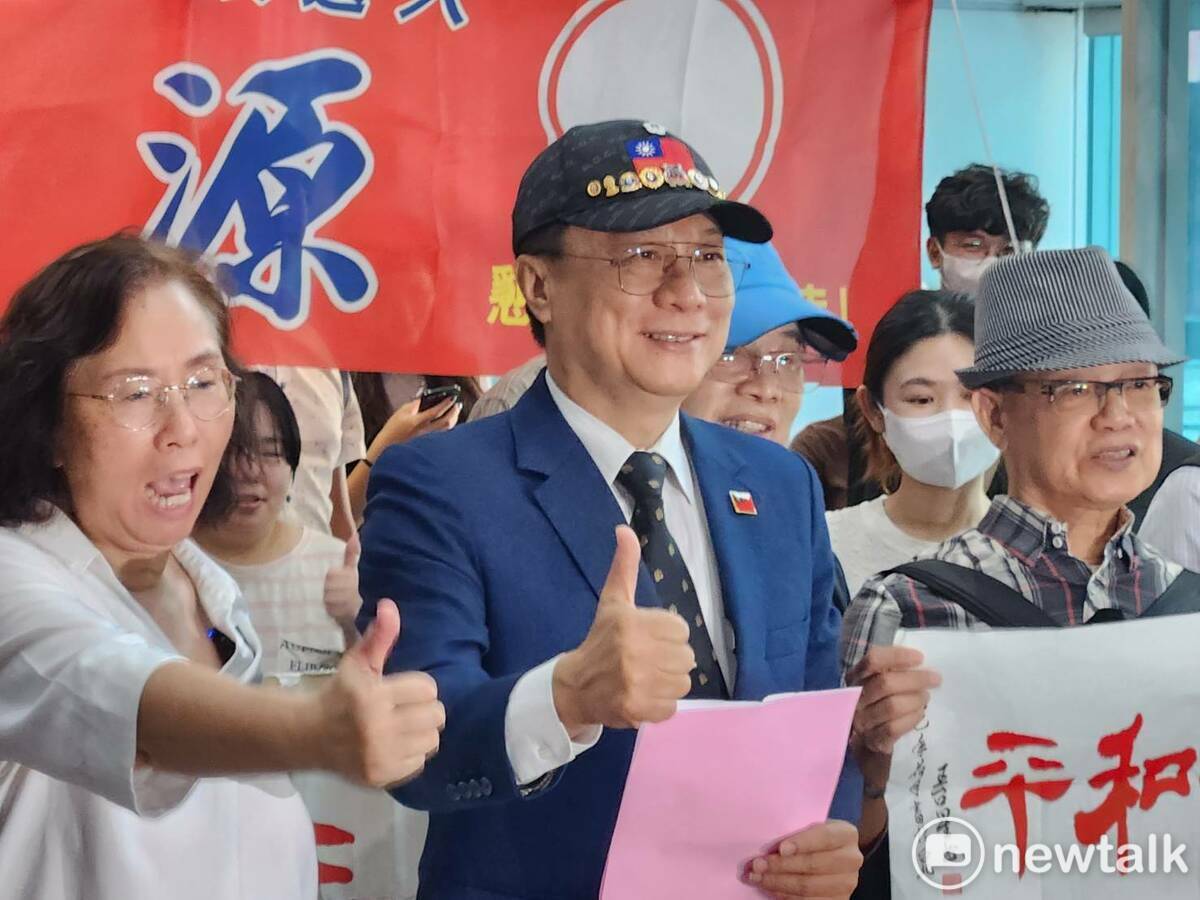 彰化前縣長卓伯源再度參選國民黨主席。 圖：黃建豪/攝