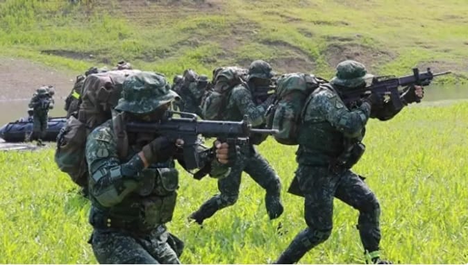 駐台美軍目前有500名兵力。 圖 : 翻攝自海風看世界