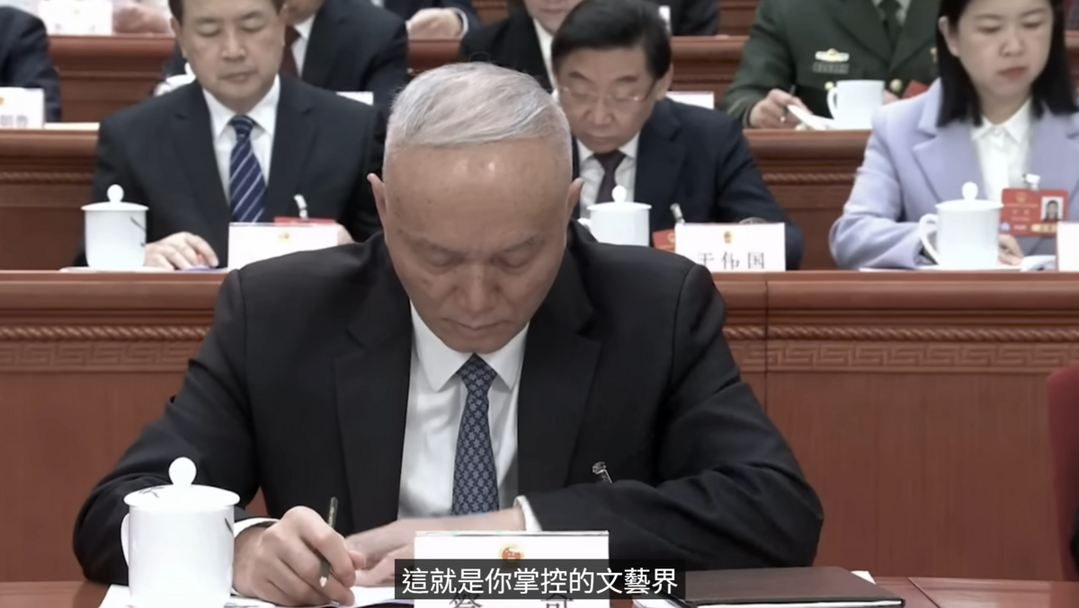 于朦朧墜樓被指非單純命案，評論員江峰稱是「獵殺劇本」，成中共派系鬥爭犧牲品，矛頭劍指蔡奇。 圖：翻攝自「江峰·視界」