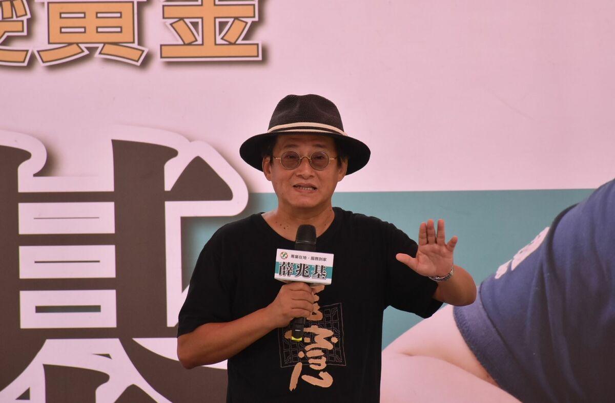 林國慶在薛兆基競選總部成立時，就曾受邀到場站台，現在更正式表態唯一力挺。 圖：孫家銘攝（資料照）