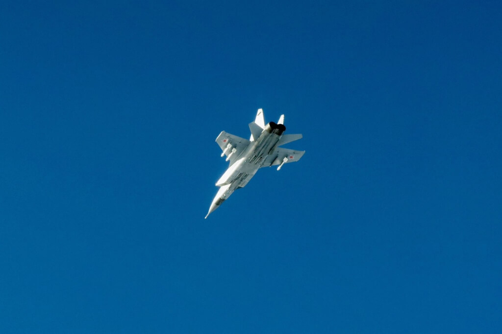 俄羅斯米格-31戰鬥機19日侵犯愛沙尼亞領空。 圖：取自網頁x.com/Forsvarsmakten