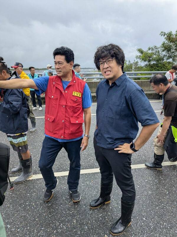 民進黨各地黨公職積極支援花蓮光復鄉救災與災後復原工作。 圖：民進黨提供