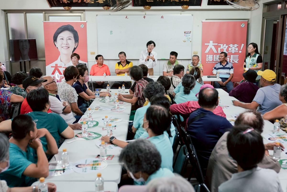 林岱樺左營元帝廟座談會，現場滿滿人潮。 圖：林岱樺辦公室/提供