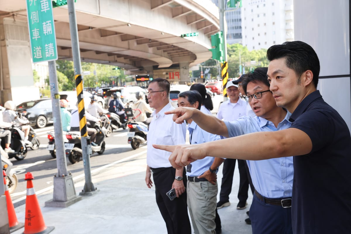 台北市長蔣萬安昨視察公館圓環拆除後首個上班日。 圖：台北市政府／提供（資料照）