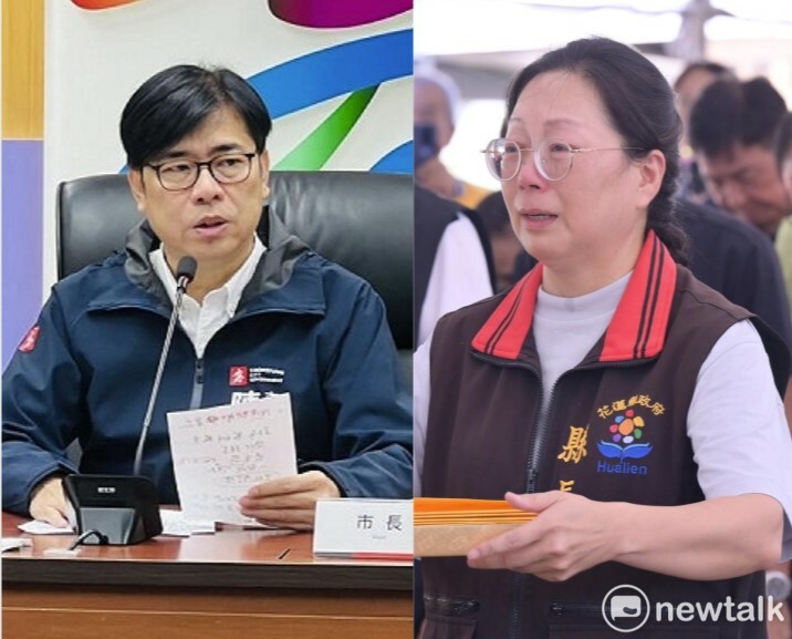 高雄市長陳其邁(左)和花蓮縣長徐榛蔚(右) 圖：新頭殼合成照