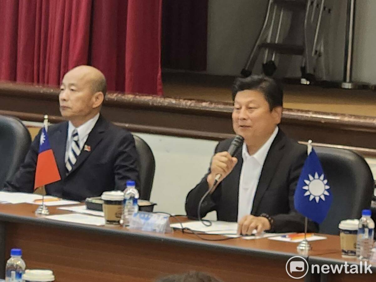 立法院長韓國瑜主持協商後，朝野決議共同支持傅崐萁等人提出的花蓮馬太鞍溪堰塞湖災後重建特別條例。 圖：黃建豪/攝（資料照）
