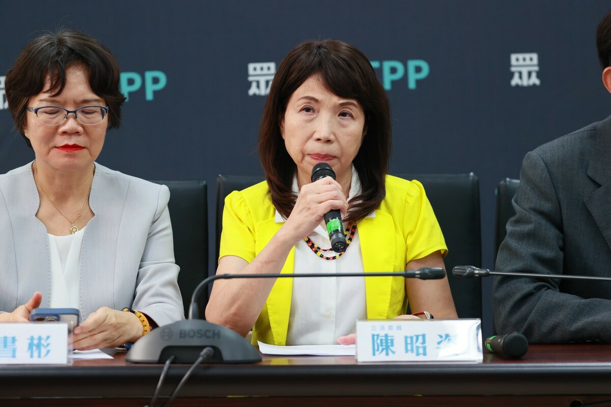 民眾黨團幹事長陳昭姿 圖：民眾黨團提供