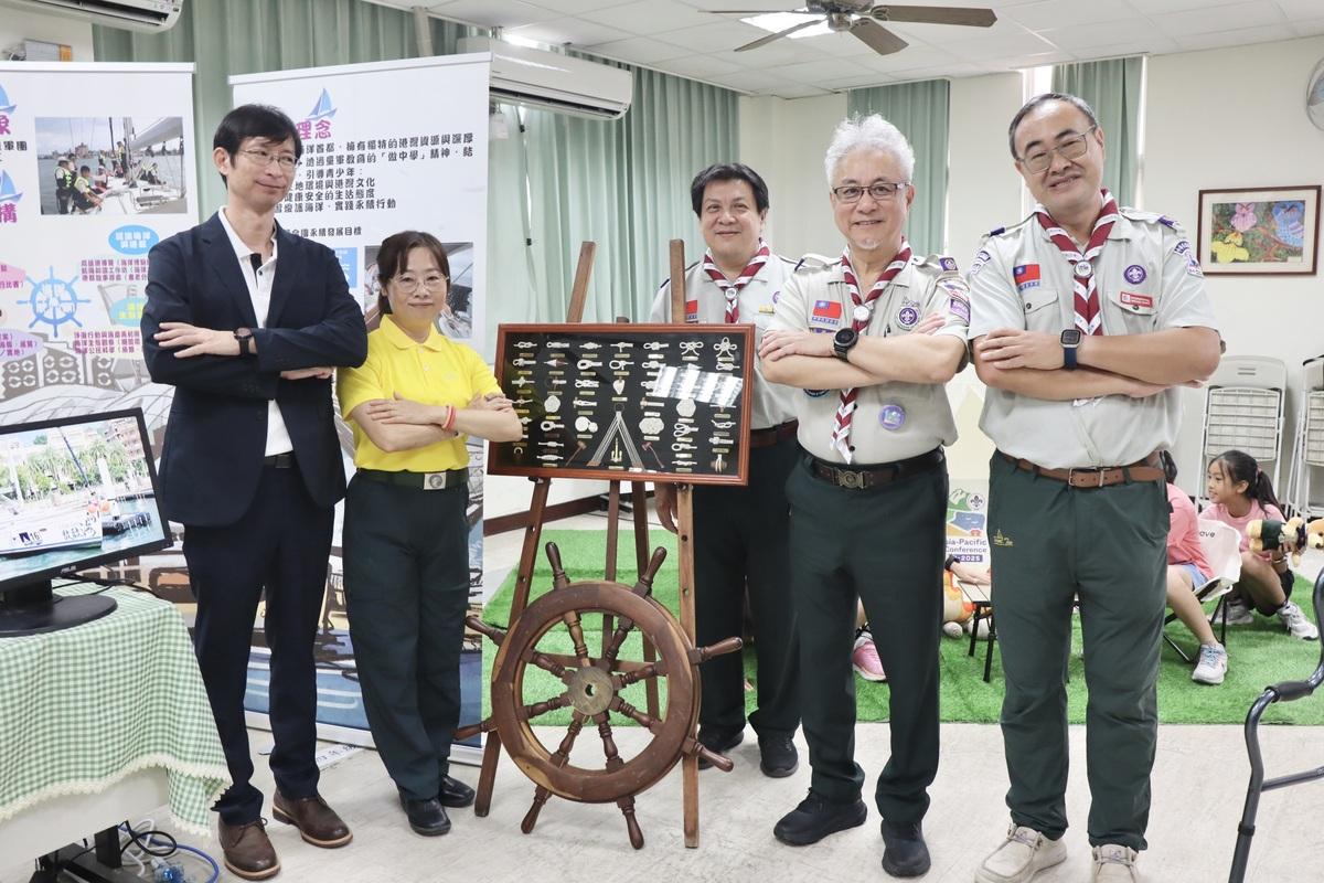 高雄市童軍教育發展中心與國立科工館共同策劃，以「海洋 • 帆船 • 童軍」為主題，透過「帆船」讓童軍夥伴從另一個視角認識海洋。 圖：高雄市教育局/提供