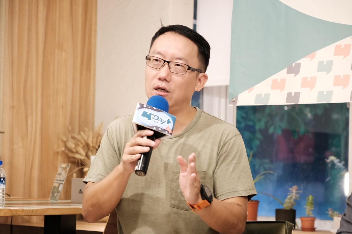 前《八旗文化》副總編輯、左轉有書書店店長王家軒。 圖：Y’s Day「週三青年日」提供