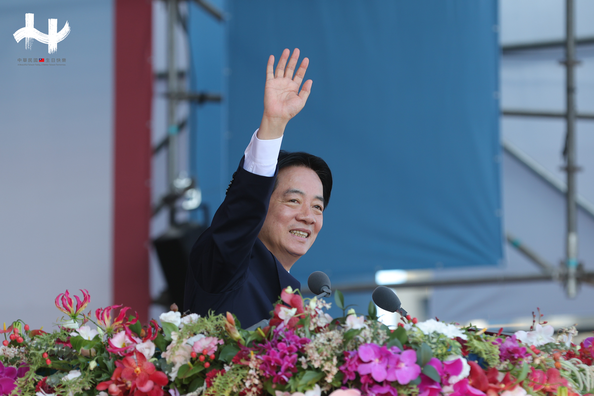 賴清德發表114年國慶演說。 圖：內政部發言人室/提供