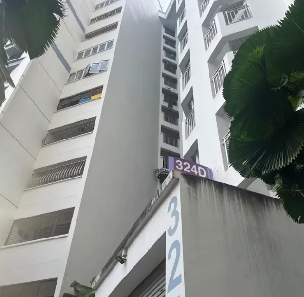 新加坡盛港發生中國人雙屍案的大樓。 圖 : 翻攝自瀟湘晨報